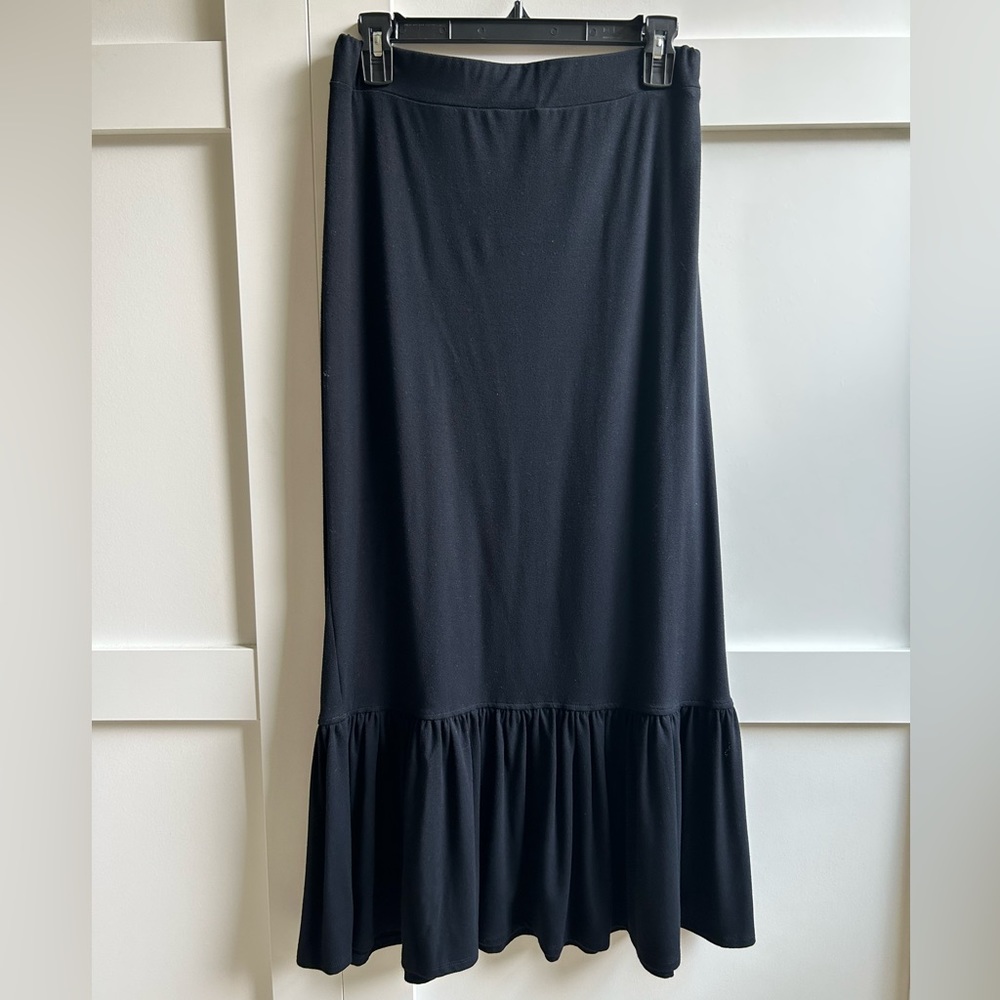 Free People Black Maxi skirt